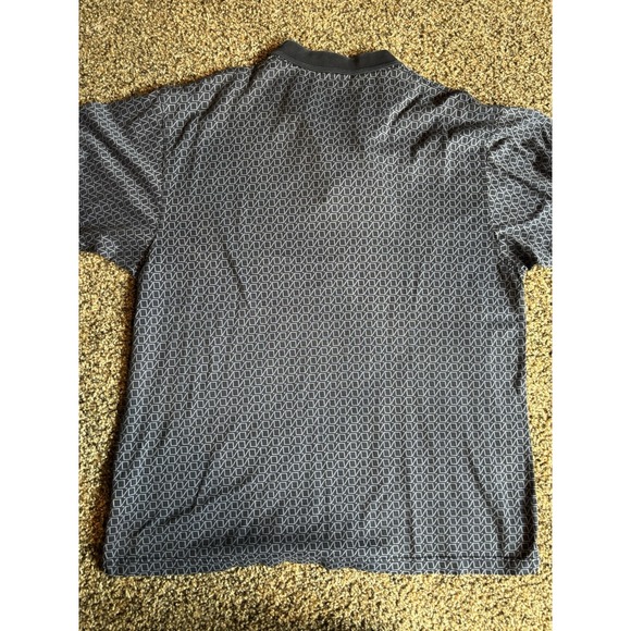 Cutter & Buck Shirt Mens XL Polo Blue Geometric Print 100% Cotton H13 - Picture 6 of 6